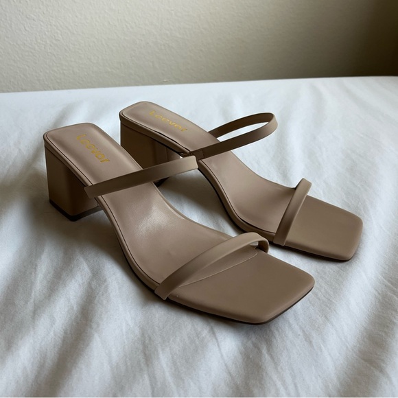 Square Toe Block Heels - Picture 3 of 4